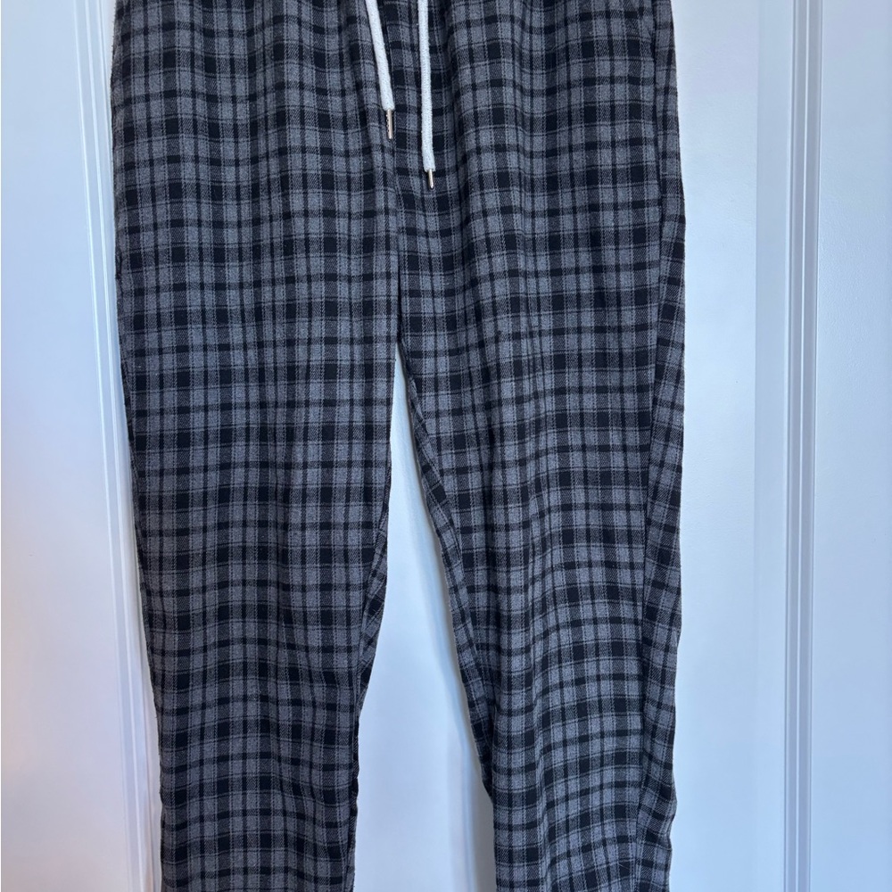 SHEIN Men’s Gray Plaid Drawstring Joggers
